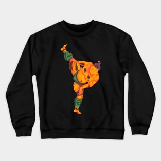 SHIKO SUMO WRESTLER STYLIZED ART Crewneck Sweatshirt